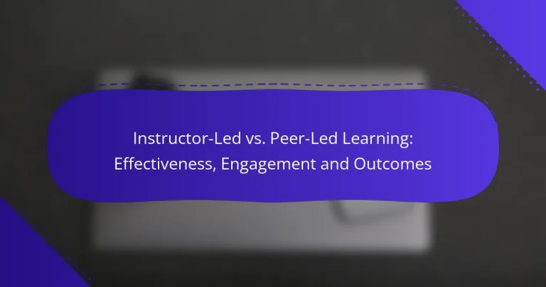 Výuka vedená instruktorem vs. vedená vrstevníky: efektivita, zapojení a výsledky